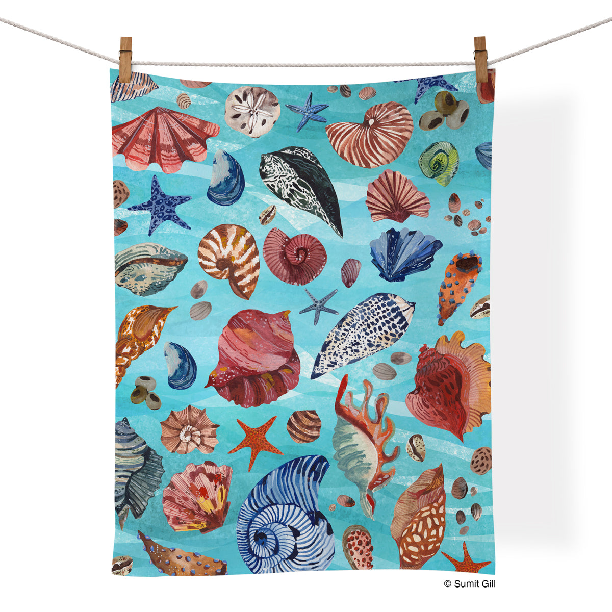 Sea Shell Tea Towel | WerkShoppe