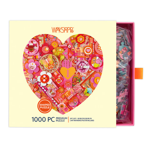 Heart Collage 1000 Piece Puzzle