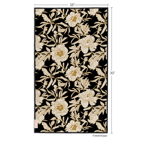 Ivory Roses Microfiber Kitchen Towel, floral, rose pattern, reversible microfiber towels, artistic kitchen towels, kitchen towels
eco-friendly microfiber towels, ultra-absorbent, quick drying