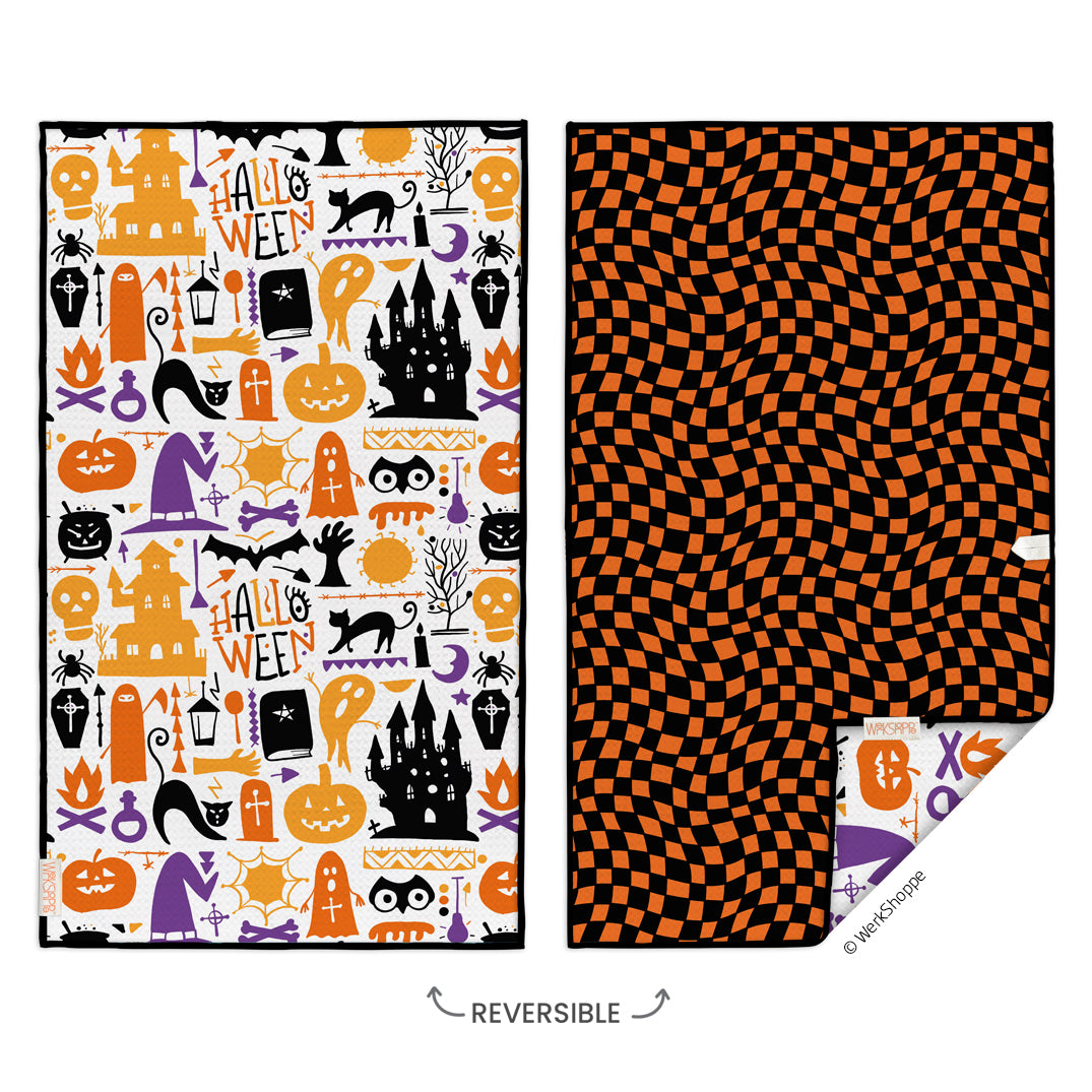 Halloween Icons Microfiber Towel