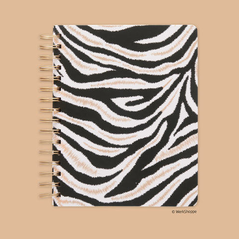 Savanna Spiral Notebook, animal print journal, tiger stripes,  spiral journals, spiral note book, spiral journal, wirebound notebook, spiral bound journal