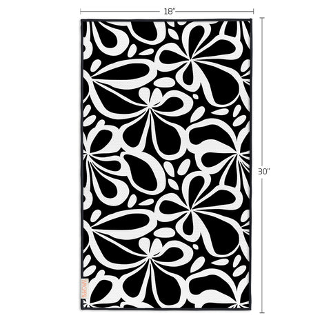 Mod Floral Tile Microfiber Towel, reversible microfiber towels, artistic kitchen towels, kitchen towels
eco-friendly microfiber towels, ultra-absorbent, quick drying