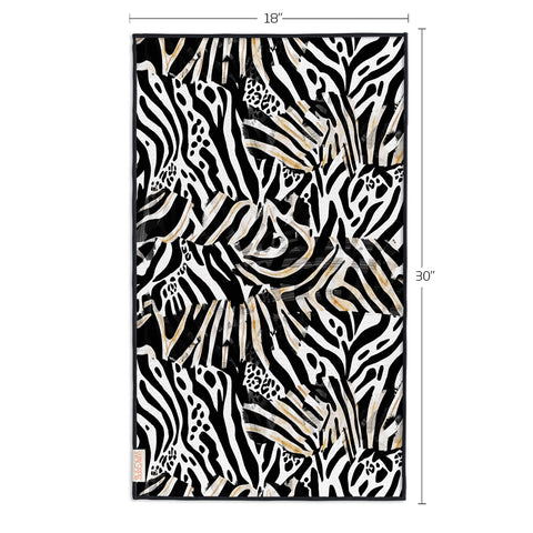 Savanna Tiles Microfiber dish Towel, animal print towel, reversible microfiber towels, kitchen towels
eco-friendly microfiber towels, ultra-absorbent, quick drying, black and white towel