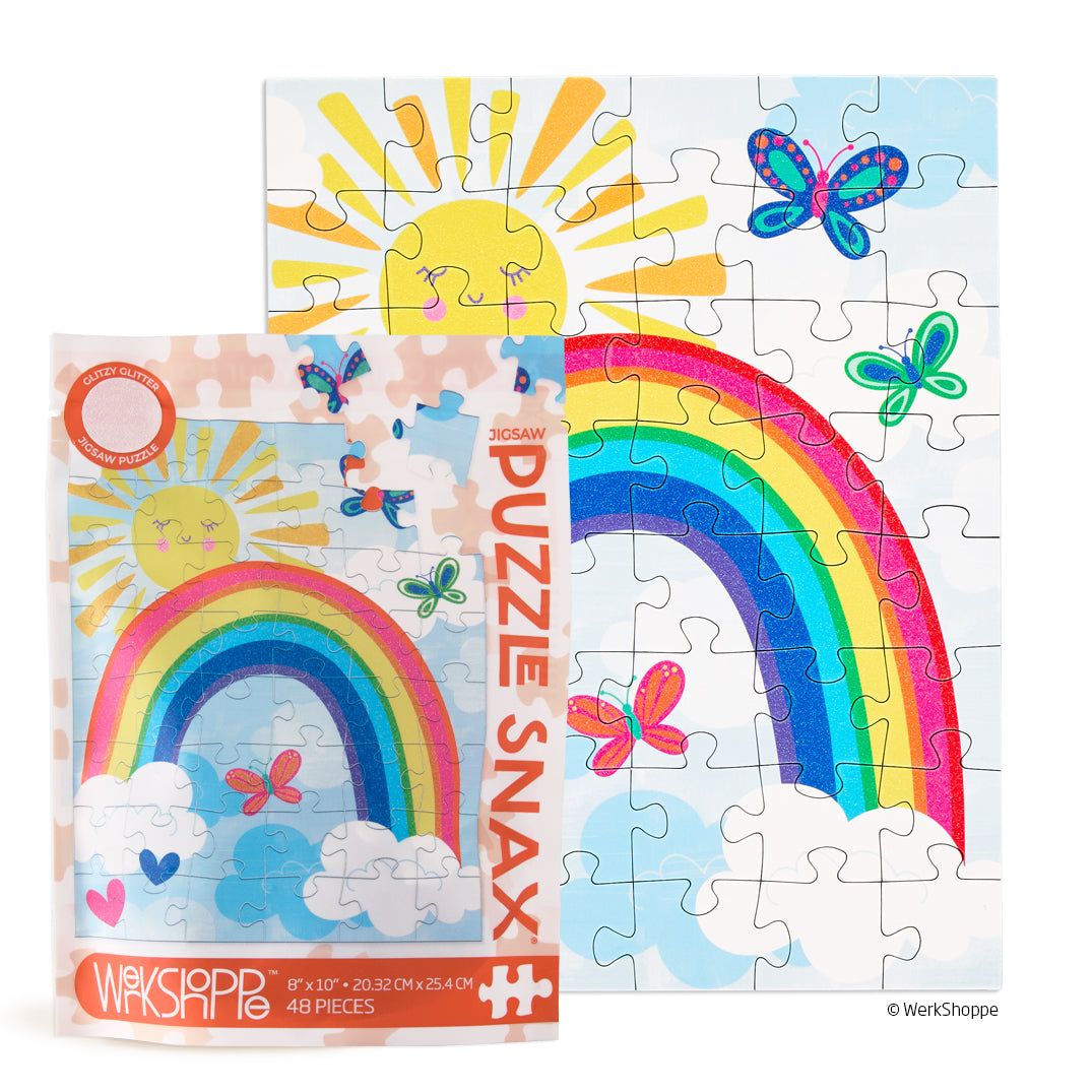 Sunny Rainbow 48 Piece Puzzle Snax, cute colorful kids jigsaw puzzle, puzzles for beginners, jigsaw puzzles for kids