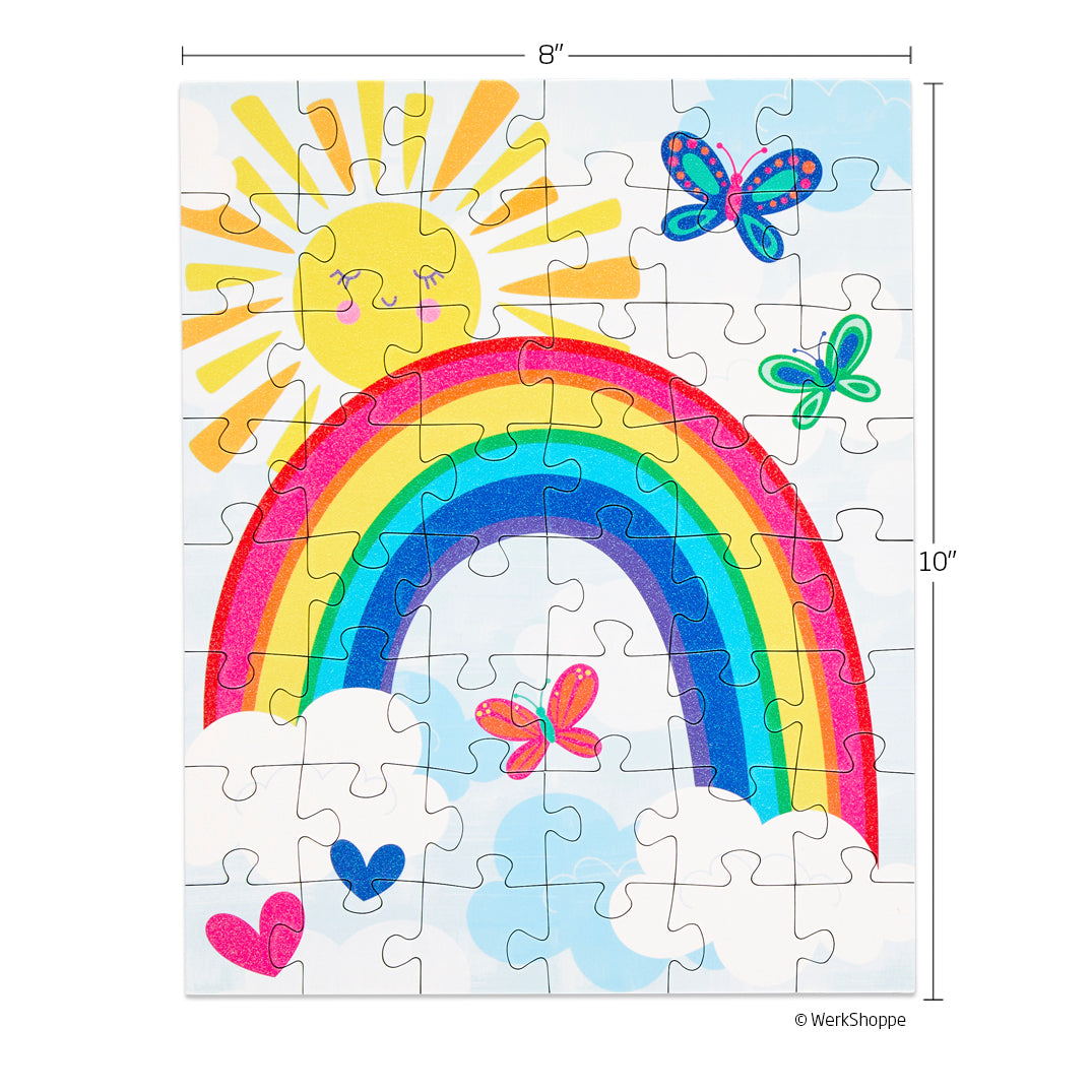 Sunny Rainbow 48 Piece Puzzle Snax, cute colorful kids jigsaw puzzle, puzzles for beginners, jigsaw puzzles for kids